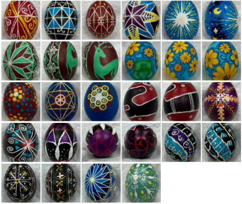 Images of the 2023 AR Pysanky